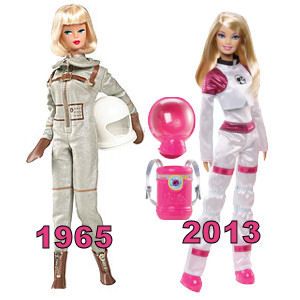 Modelo antigo Barbie e novo