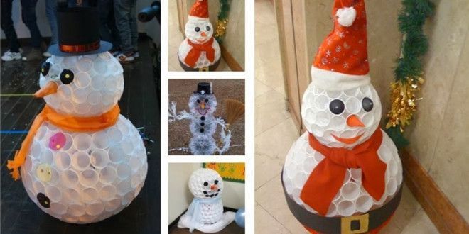 Aprenda a fazer um boneco de neve de artesanato